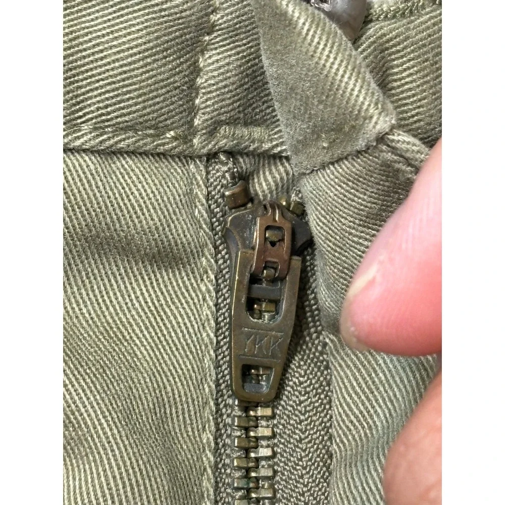 VTG Polo Ralph Lauren Andrew Pant Men 40x30 Olive Green Pleated Cotton Chino